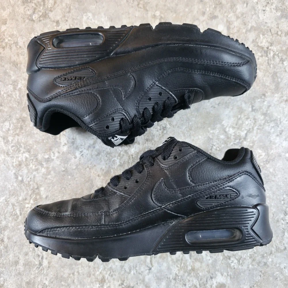 Nike Shoes Womens 6 / Youth 4.5 GS Air Max 90 CD6864-001 Triple Black Sneakers
